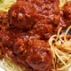 pasta with meatballs and sauce